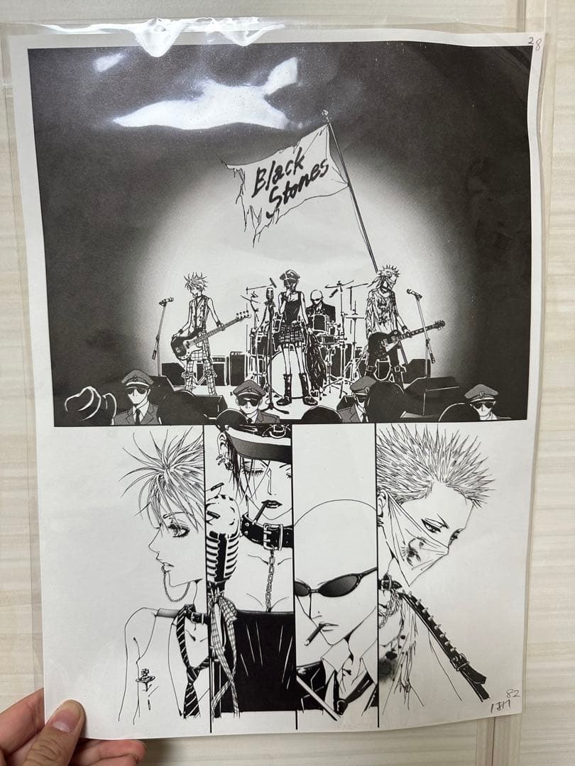 矢沢あい展『NANA』ポストカード キャンパスボード ポスター ポケット付メモ