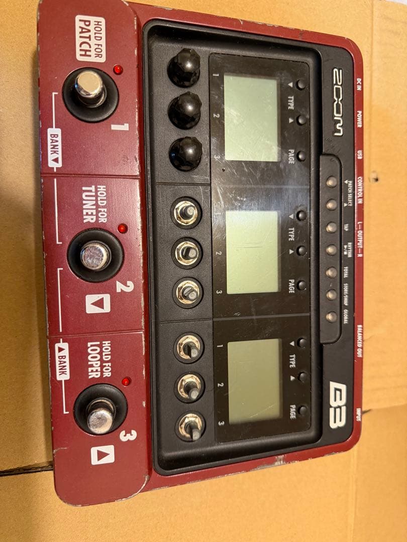 ZOOM B3 ベース用マルチエフェクター