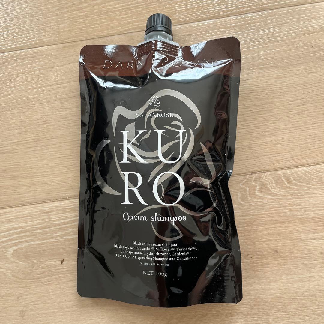 VRクロクリームシャンプー400g（ナチュラルブラック・ナチュラルブラウン）
