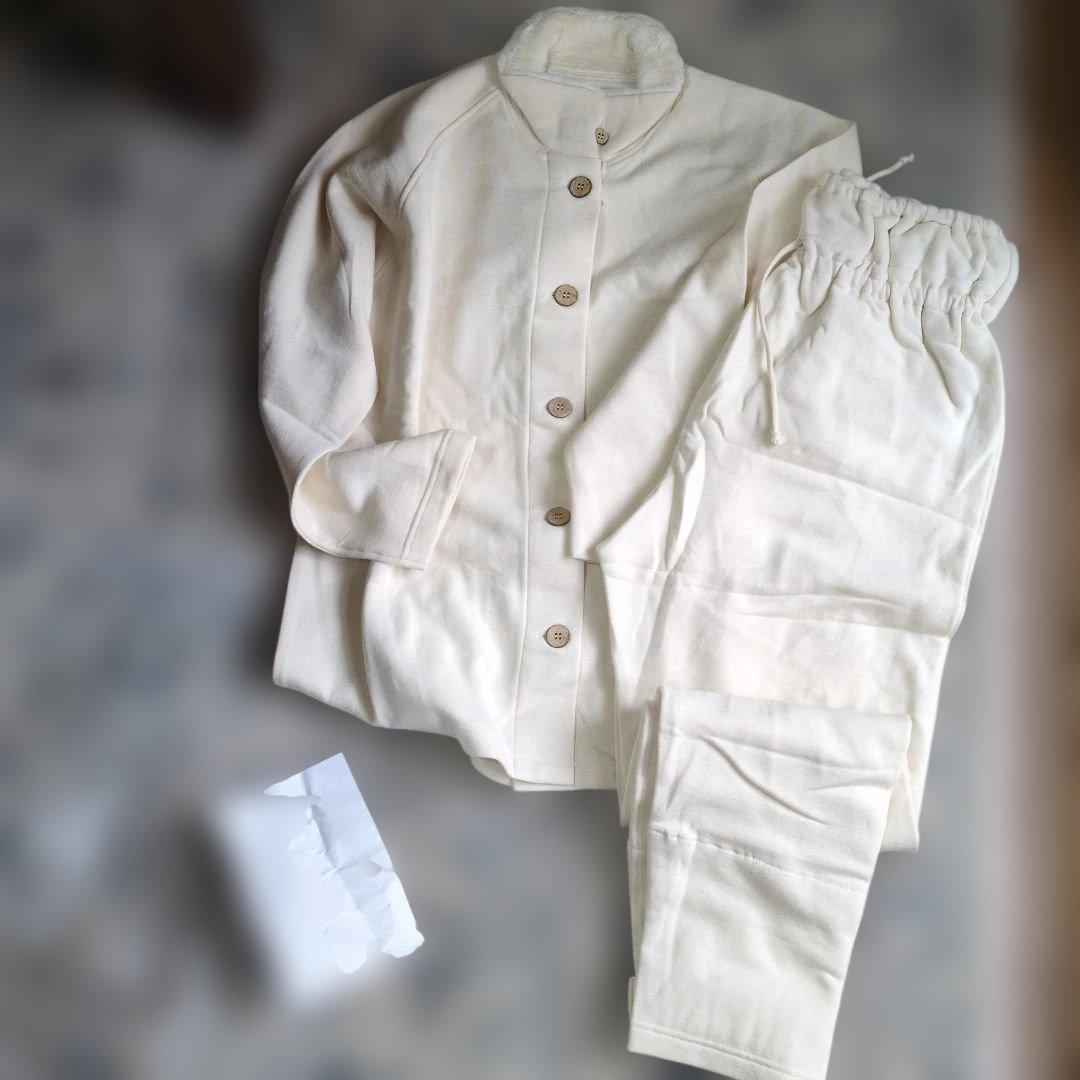 オーガニックコットン　パジャマ　暖かい　冬