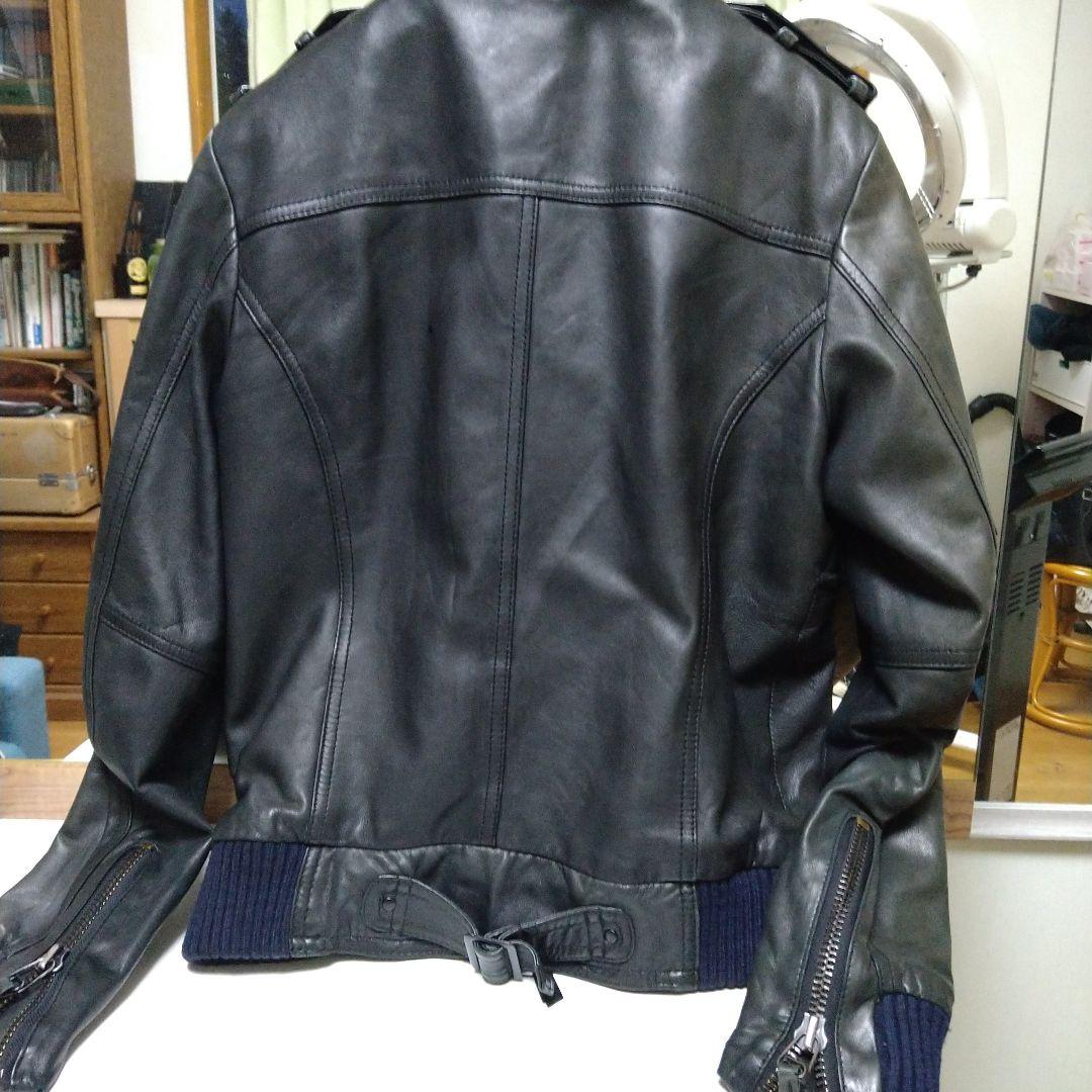 ブラックレザージャケット　NUMBING エディスリマン