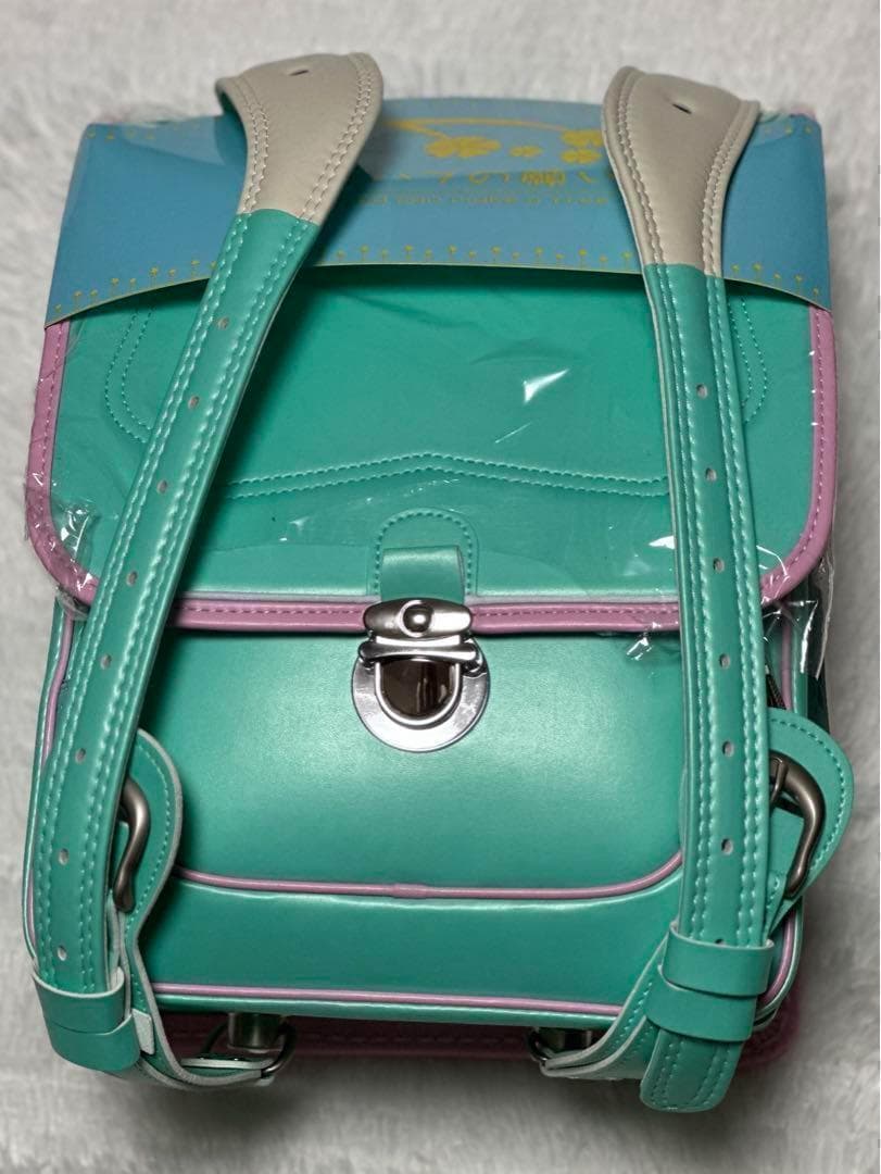 新品未使用✨ランドセル　軽量　ラン活　高級合皮 　エメラルドグリーン　バイカラー