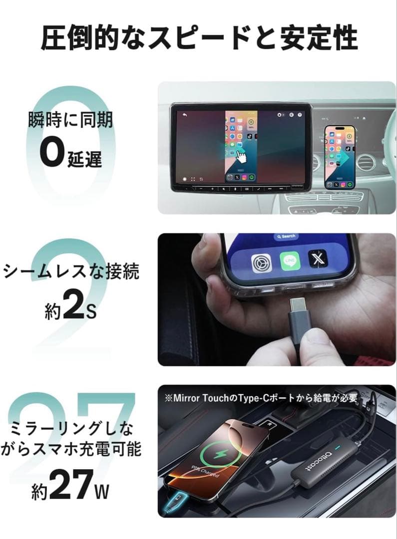 Ottocast MirroTouch 車載ミラーリングアダプター