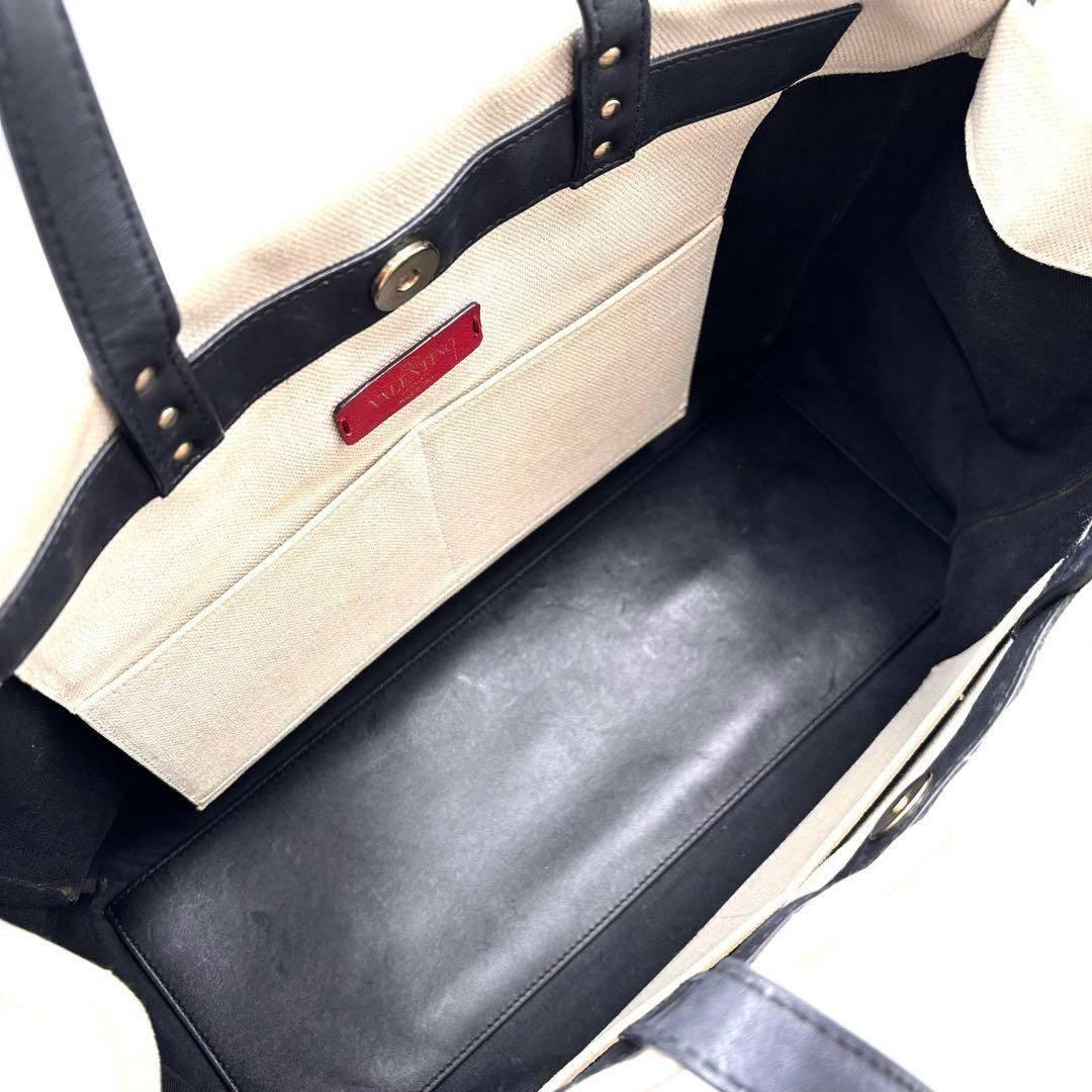 正規品 ヴァレンティノ トートバッグ 大容量 キャンバス レザー ユニセックス