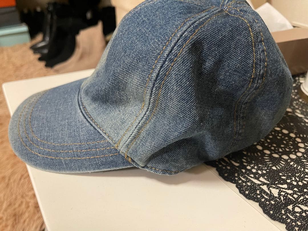 PRADA デニム ベースボールキャップ