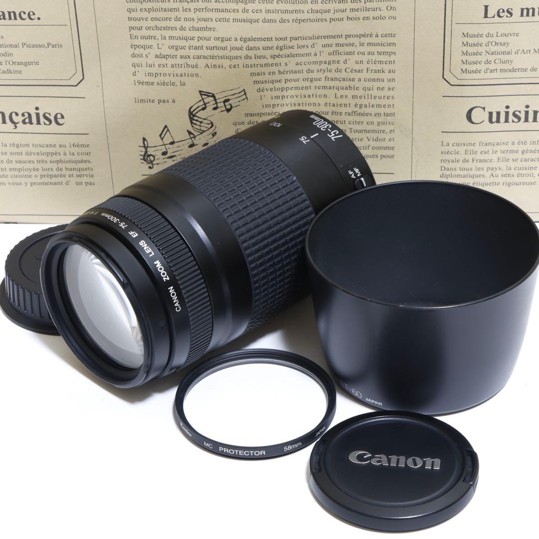 ◇超望遠&高速AF◇Canon純正 75-300mm II 超望遠レンズ!!◇