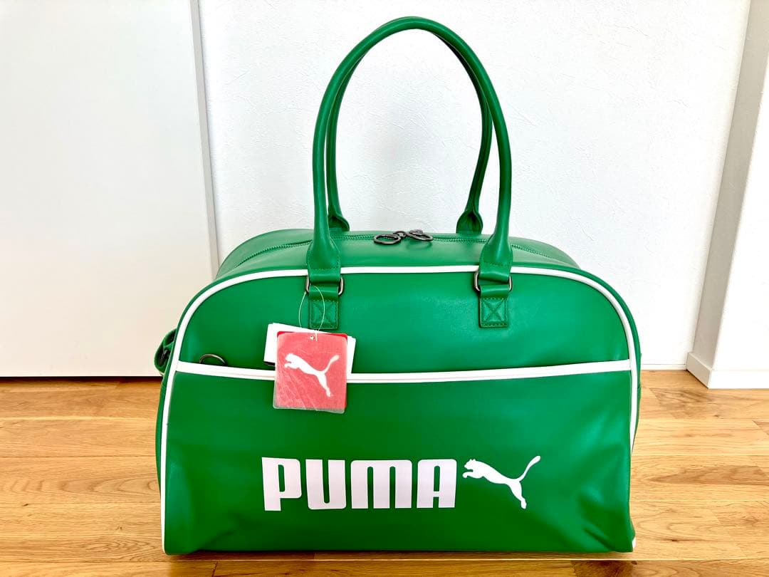 PUMA Classicデザイン ボストンバッグ グリーン 新品