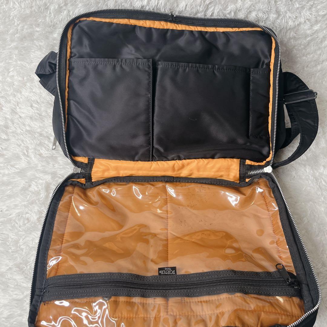 美品 ポーター タンカー XL 二層式 ショルダーバッグ ブラック 大容量 黒