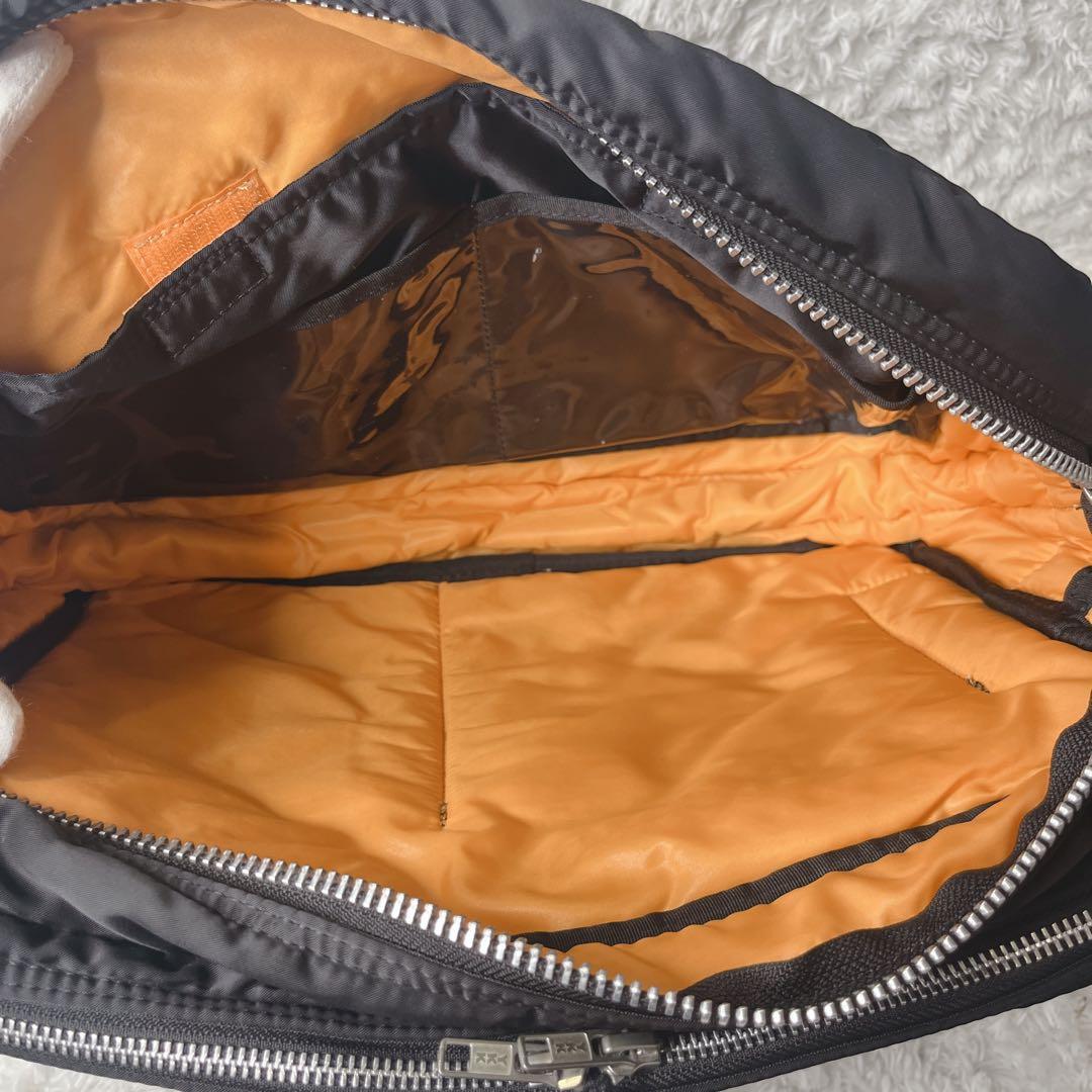 美品 ポーター タンカー XL 二層式 ショルダーバッグ ブラック 大容量 黒