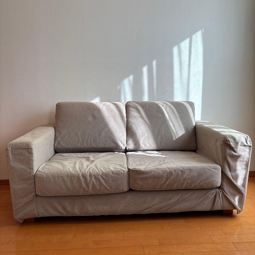 MUJI 無印良品　2人掛け　ソファ　事務