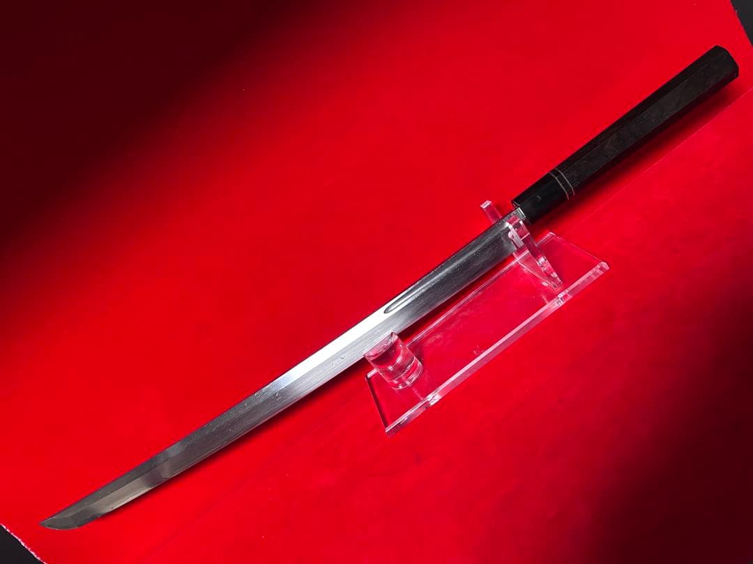 01565 包丁　マグロ包丁　天然砥石研　地肌綺麗　鞘有り　未使用品