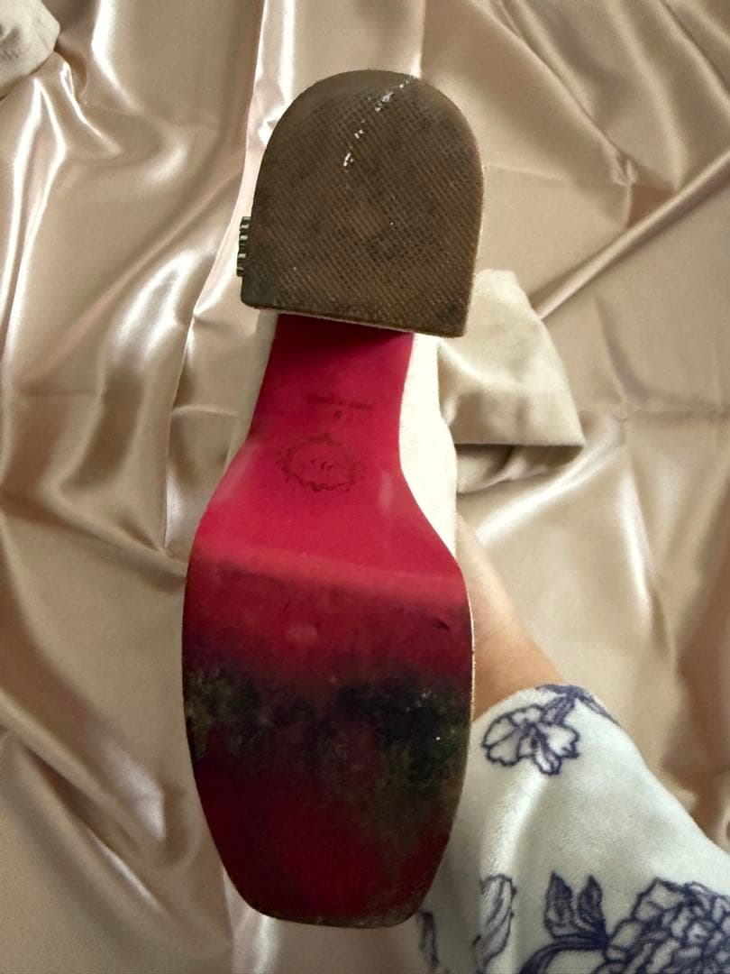 ミシェルマカロン 美脚ロングブーツ ベージュ／Mサイズ