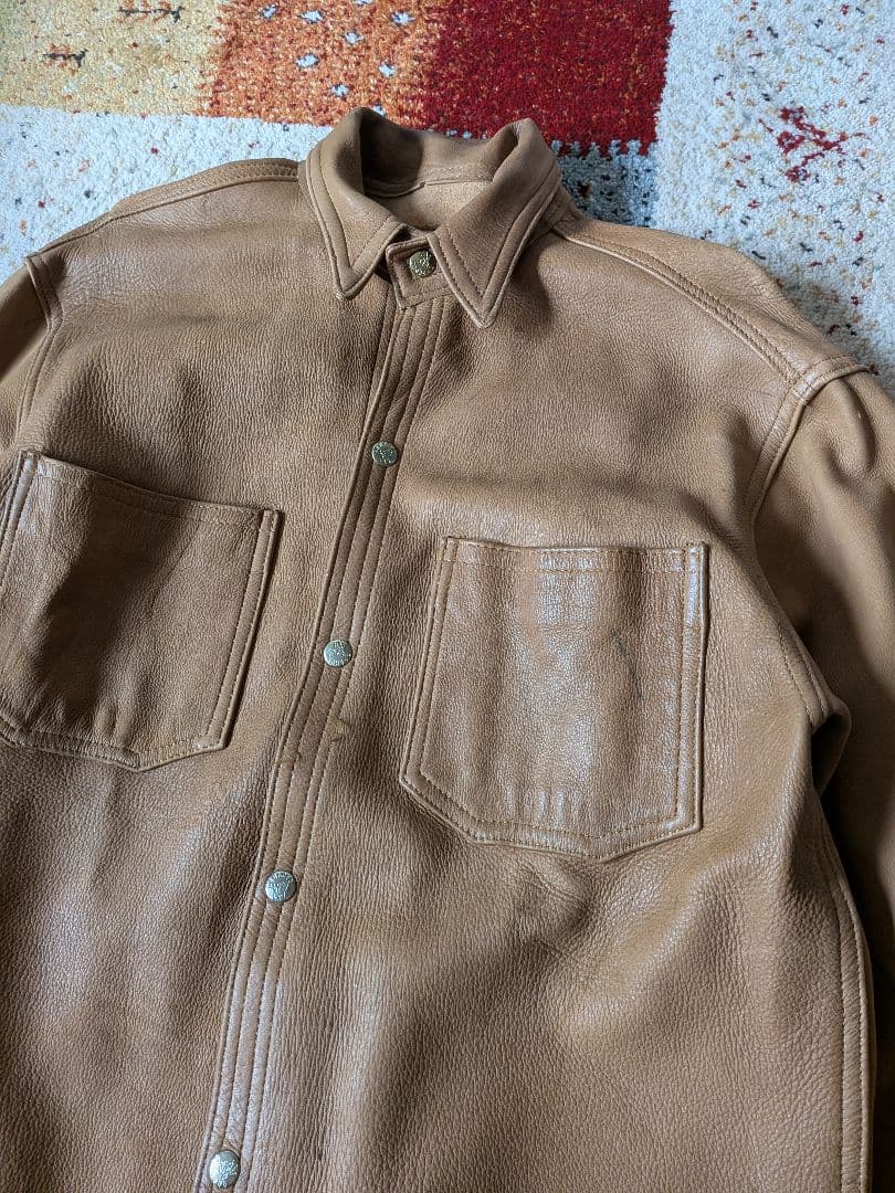 80s USA製 BRANDED GARMENTS Leather Jacket