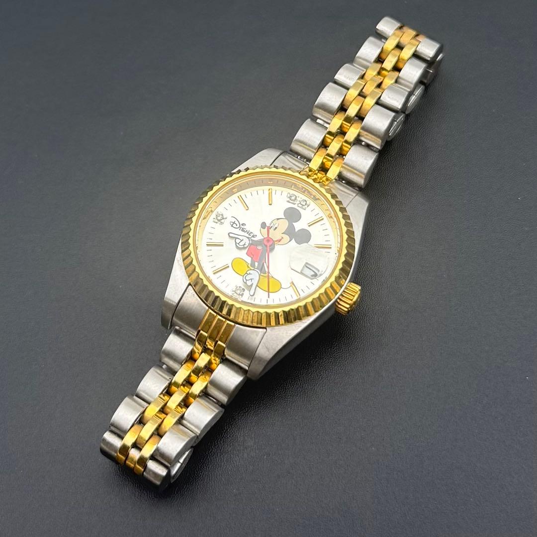 超超希少/限定1000本/稼働品✨ミッキーウォッチ 腕時計 ダイヤ付 世界限定