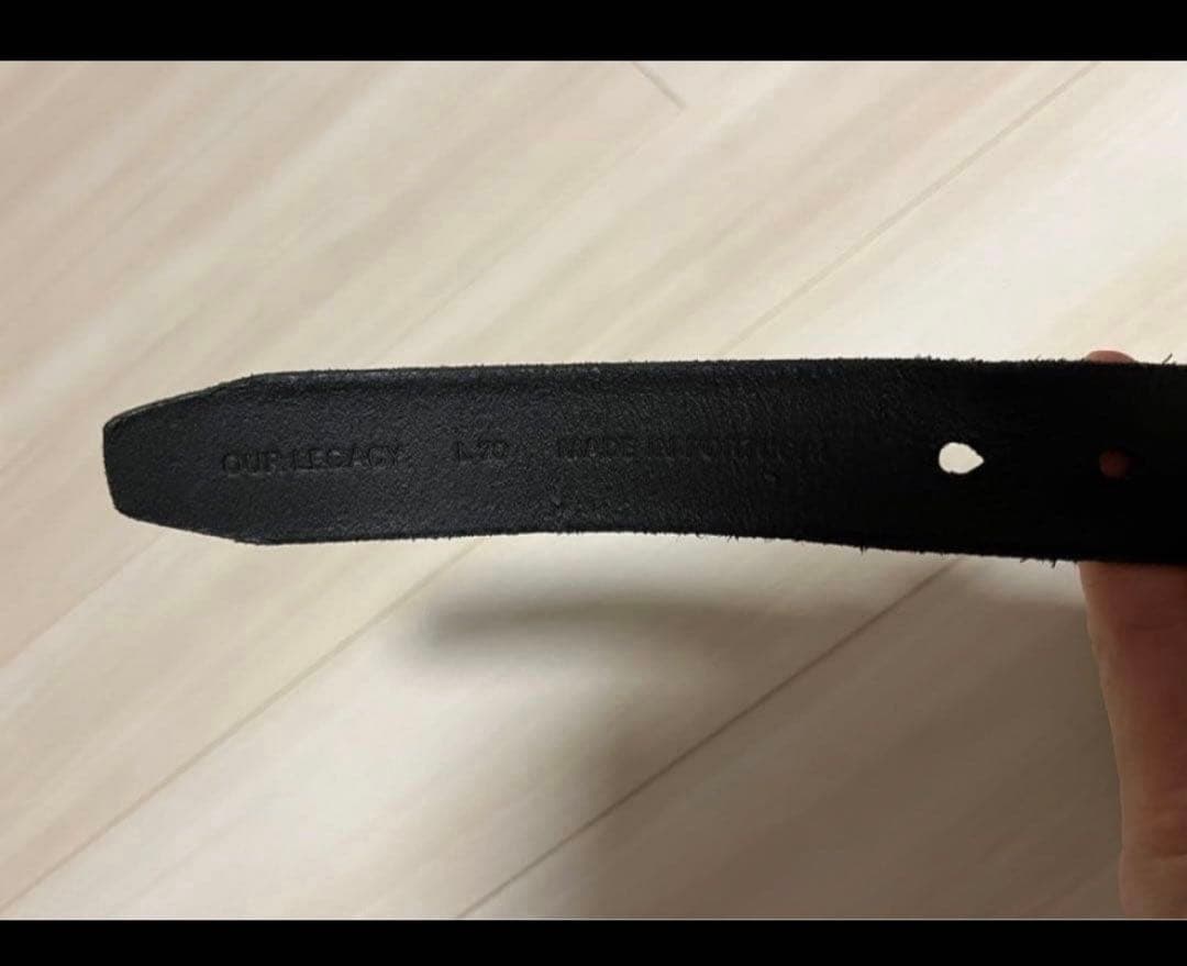 ［早い者勝ち］OUR LEGACY スタッズレザーベルト 70