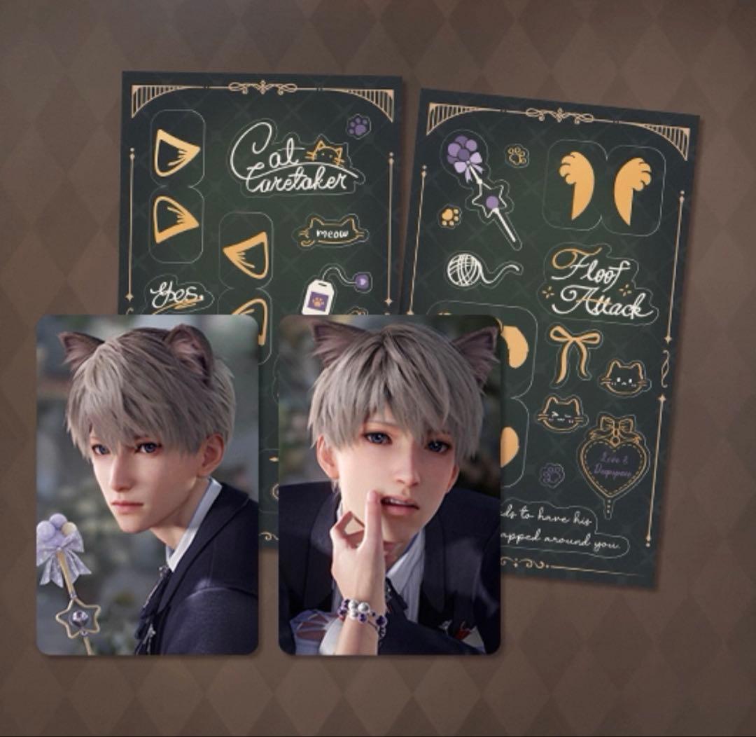 公式 恋と深空 セイヤ 猫執事 アクスタ 色紙 ぬいぐるみ カード 即日発送