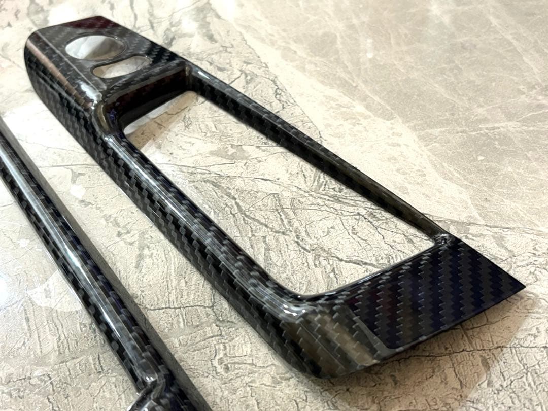 アバルト 右ハンドル 595 659 カーボン ドアコンソール スイッチカバー