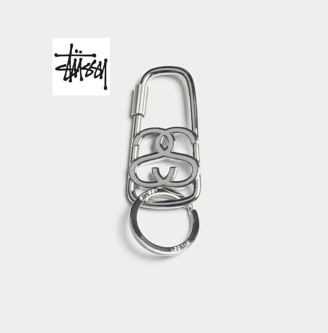 【正規品】SS LINK TWIST CARABINER シルバーメタルカラビナ