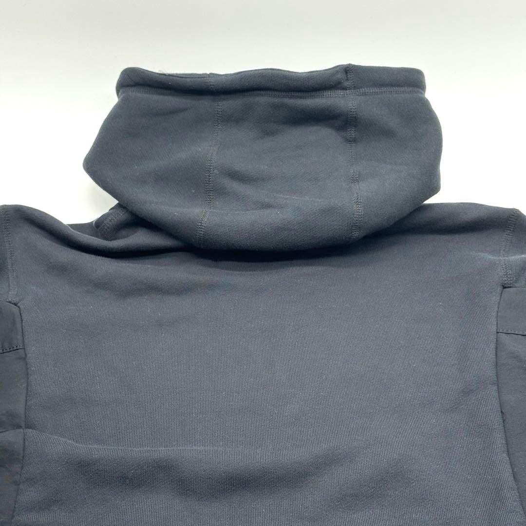 超美品　サカイ　ナイキ　コラボ　ブラック　異素材ドッキング　プルパーカー　2 M