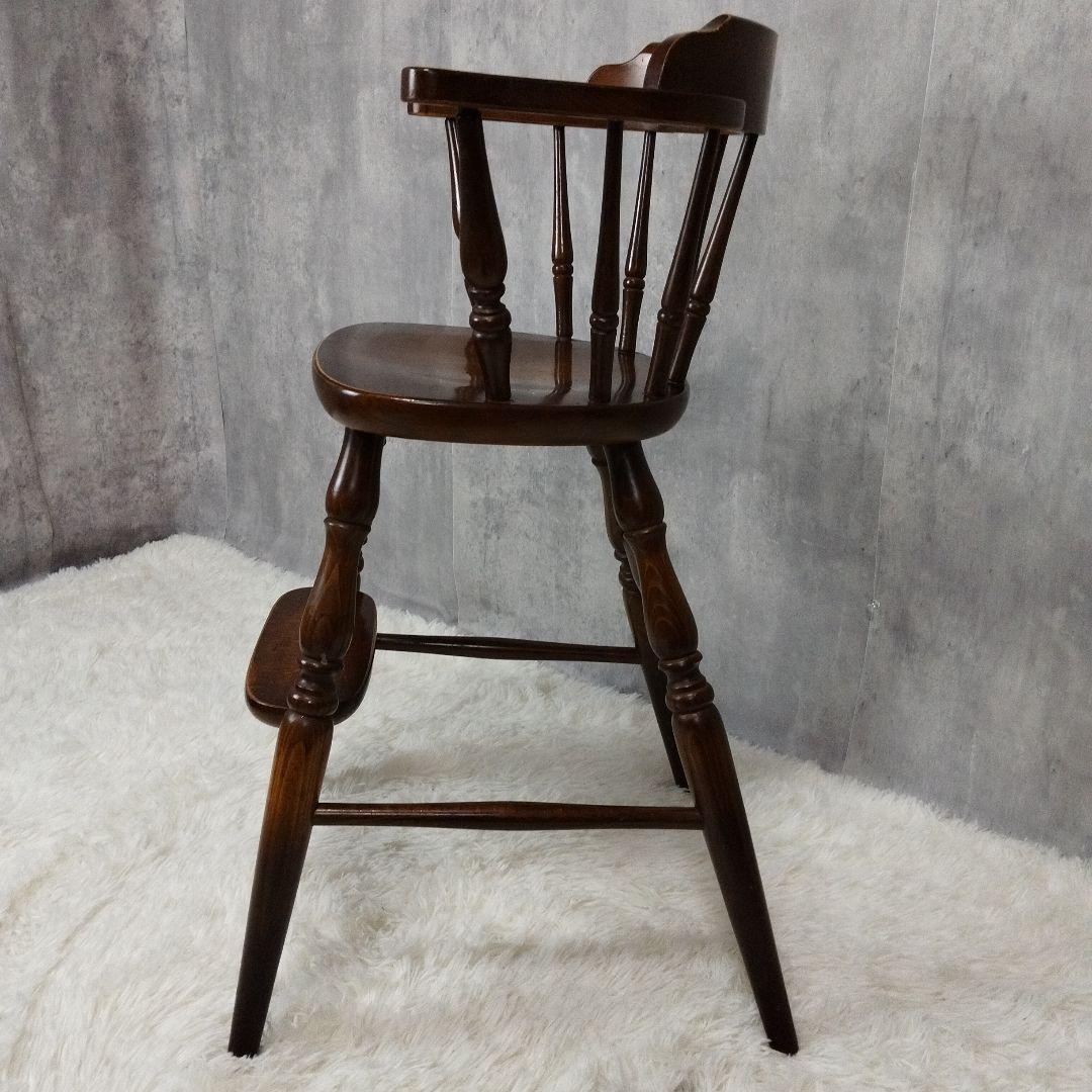 【送料込み】 飛騨産業・キツツキマーク・ハイチェア・子供用ベビーチェア