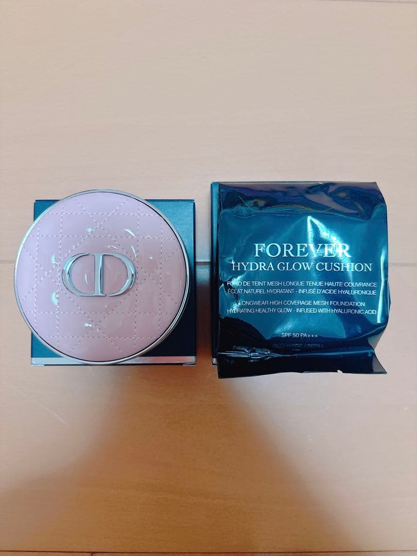 新品＊ディオールスキンフォーエヴァーイドラグロウクッション0.5N＋ケース