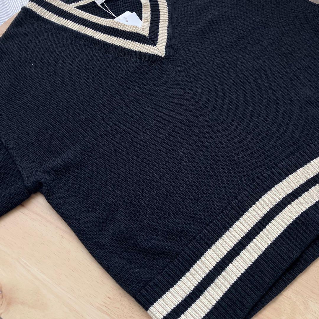 【新品】【2024SS】L'ESSAGラインVネックプルオーバー ニット