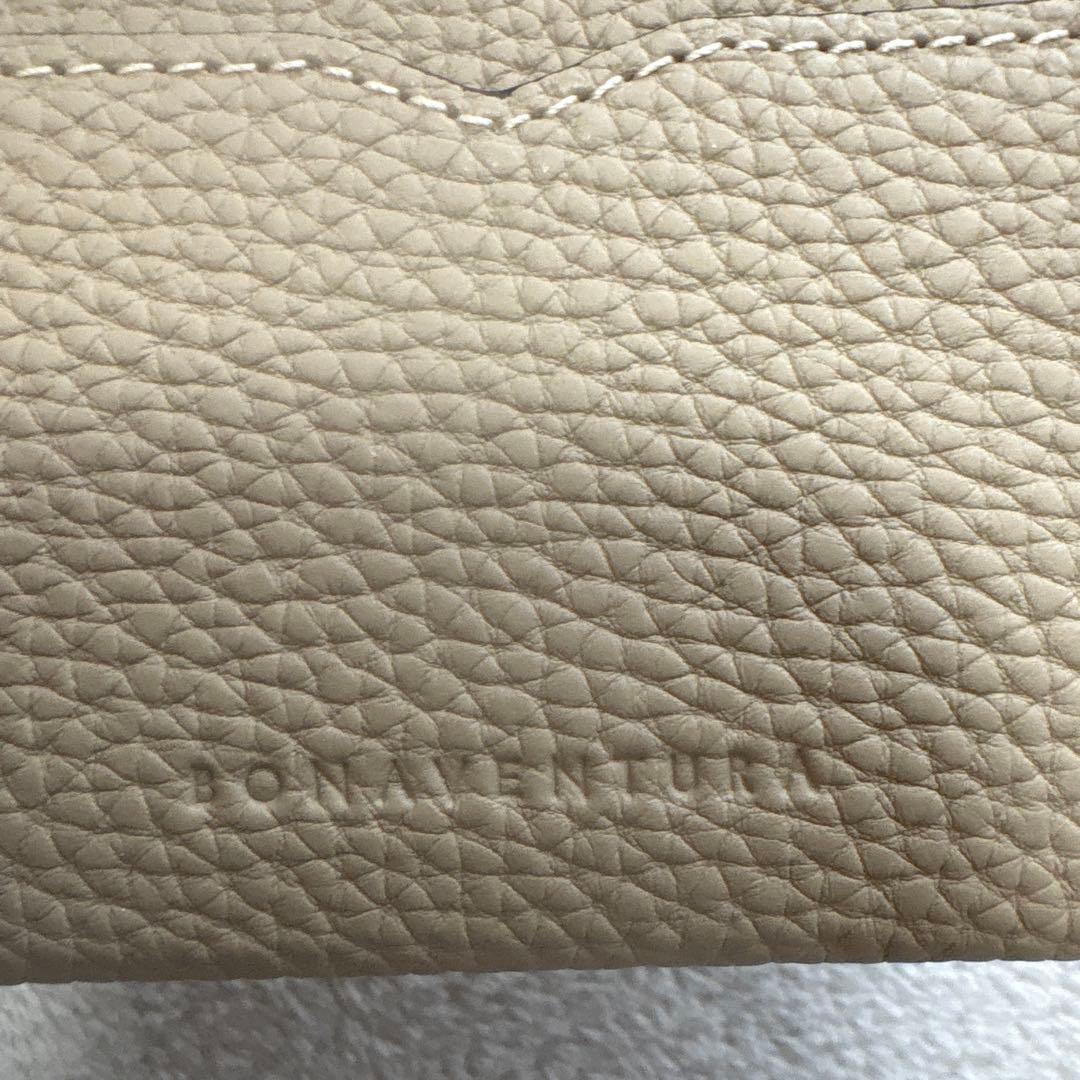 【超美品】ボナベンチュラ　ビジネスカードケース シュリンクレザー