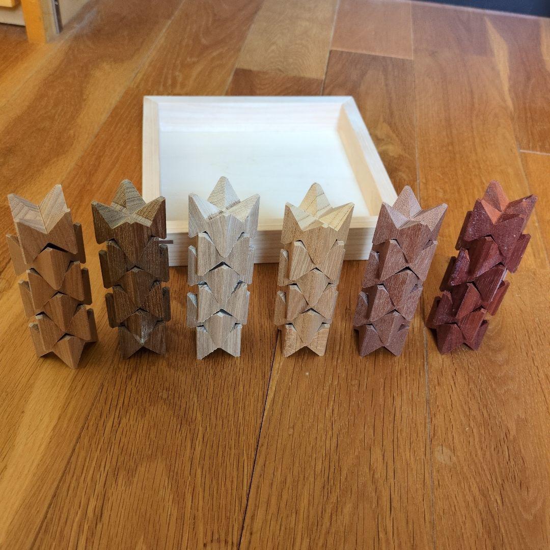 積み木　25mm角　36ピース　無垢材