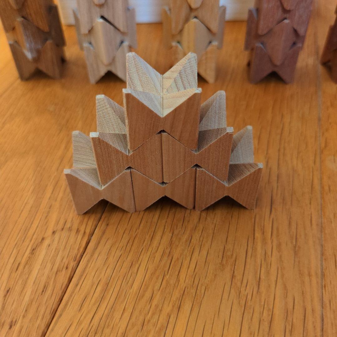 積み木　25mm角　36ピース　無垢材