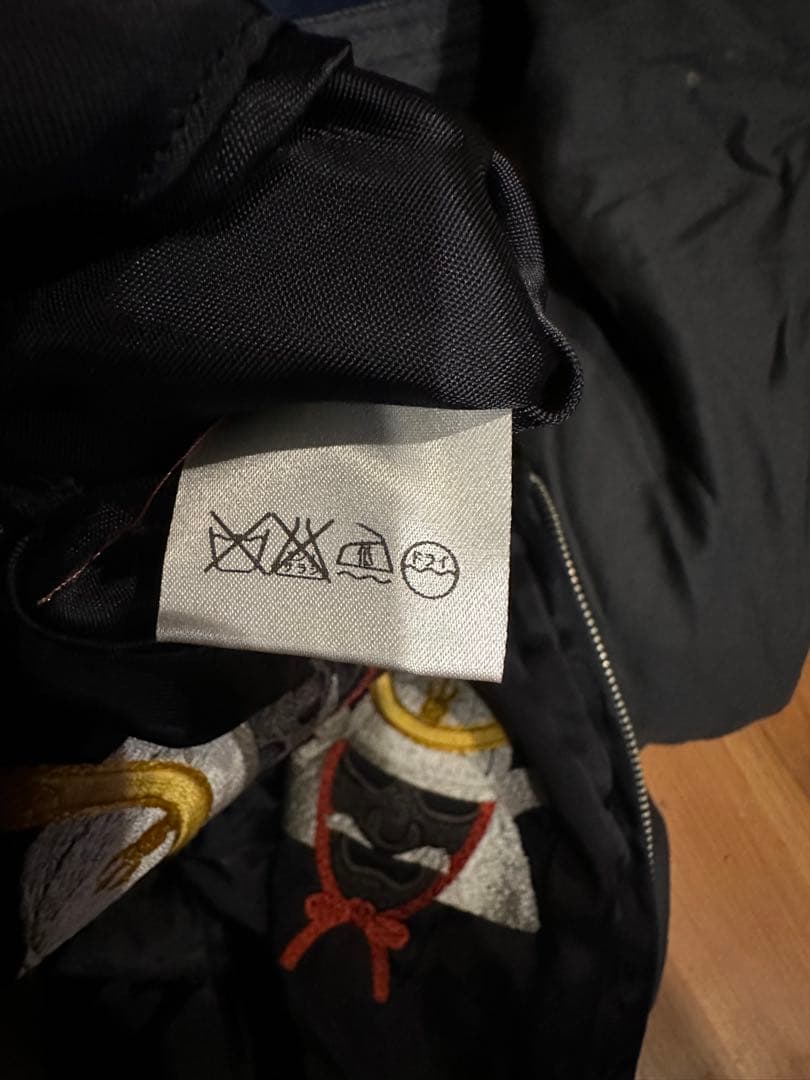 Pherrow’s 匠 スカジャン/L/兜×鷹×龍/BLK