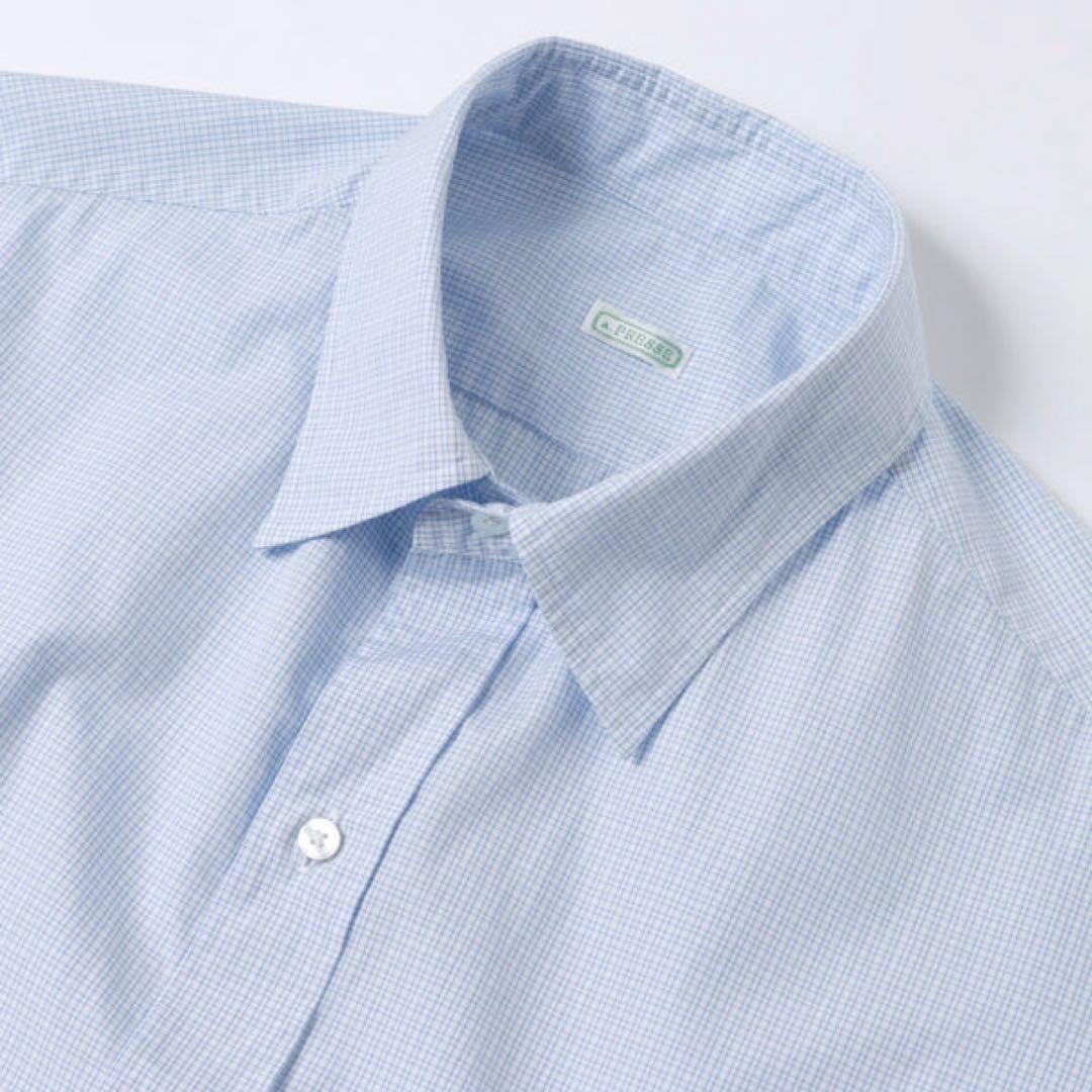 タグ付美品 A.PRESSE Regular Collar Shirt 3