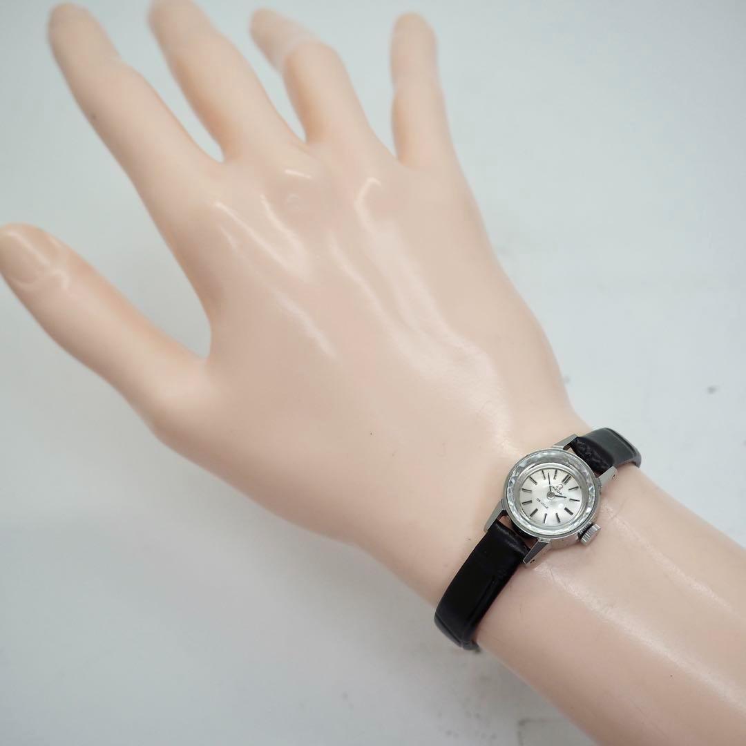 376 稼働 OMEGA　時計　デビル　レディース　手巻き　カットガラス