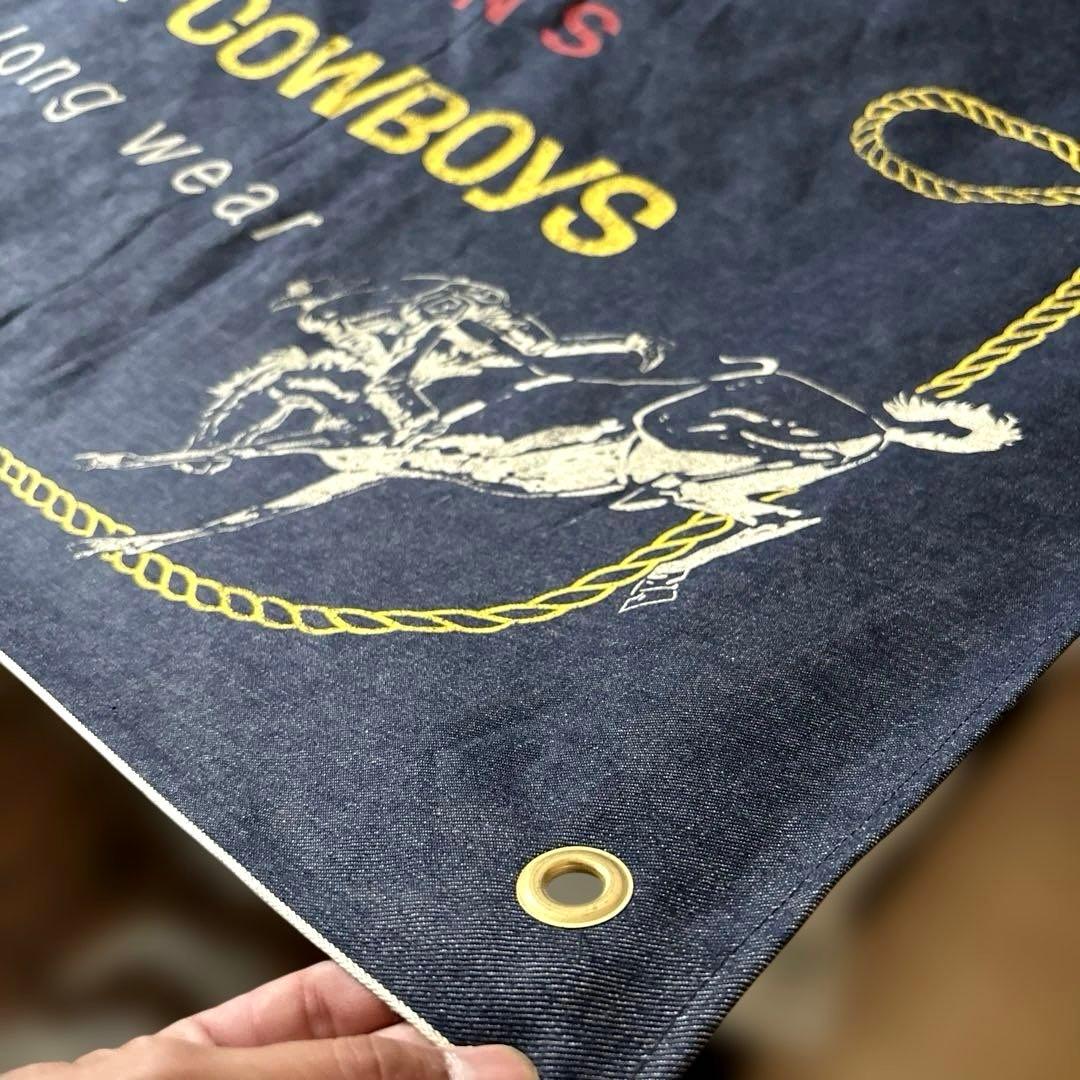アンティーク雑貨 Wrangler denim banner