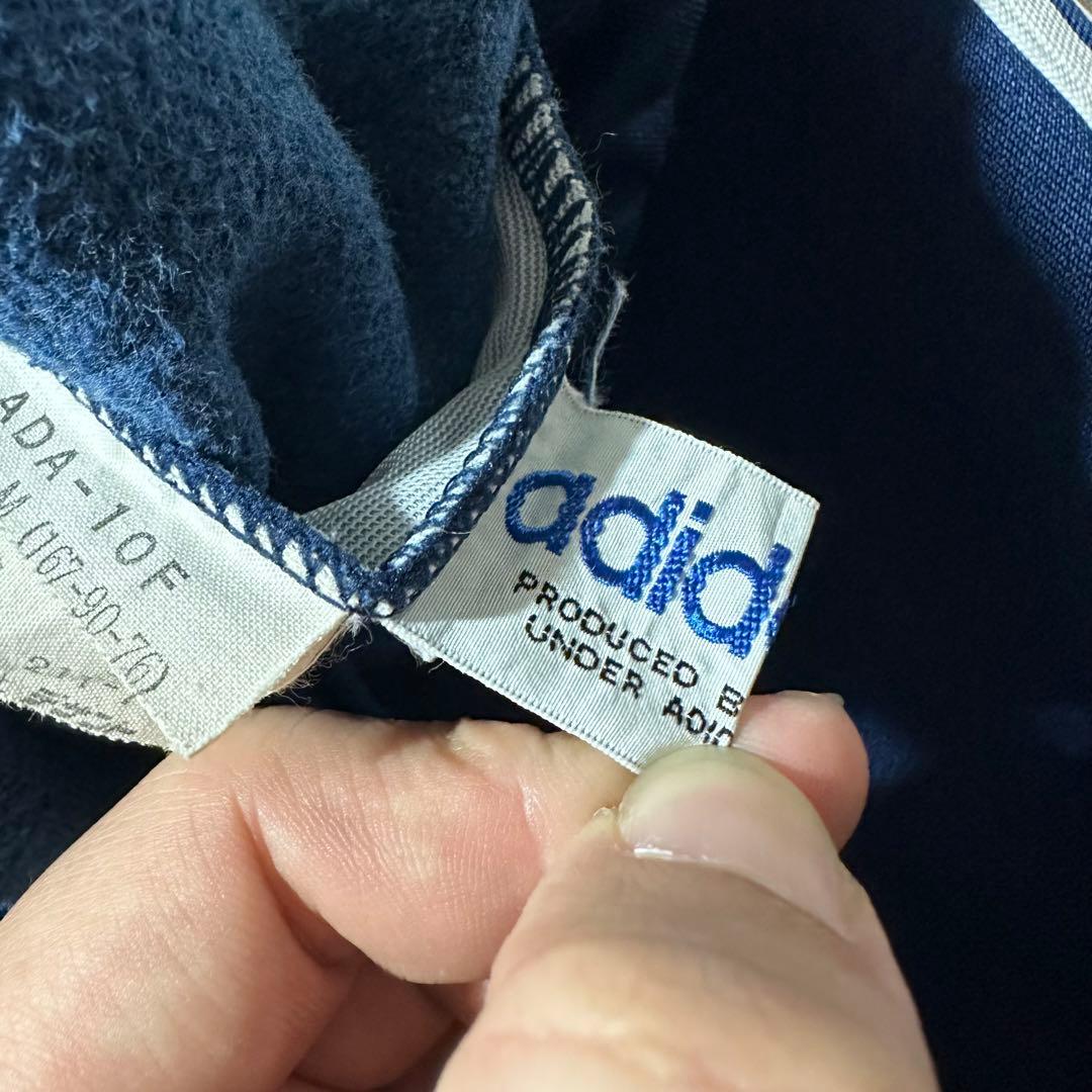 80s ビンテージ adidas トラックパンツ ジャージ デサント L