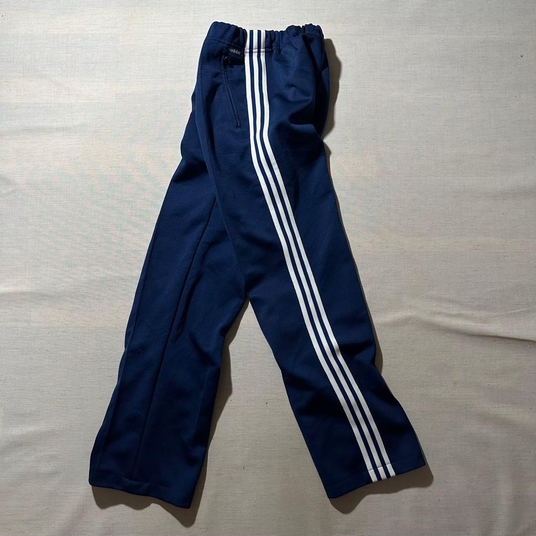 80s ビンテージ adidas トラックパンツ ジャージ デサント L