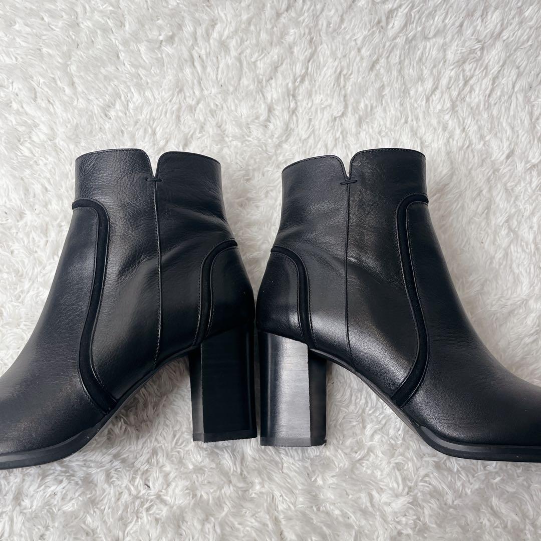 ✨未使用級✨ ダイアナ サイドジップ ショートブーツ レザー ブラック 黒