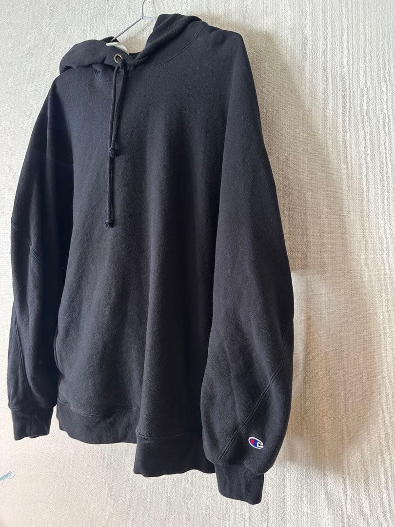 美品N.Hoolywood x ChampionコラボパーカーXL黒