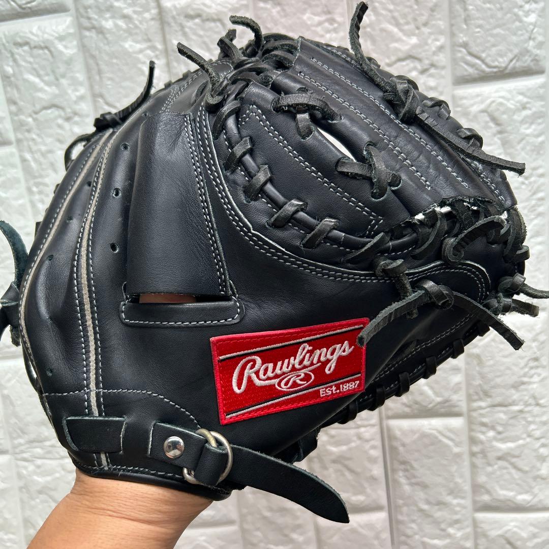 【美品】野球 グローブ 軟式 少年野球 キャッチャーミット ローリングス