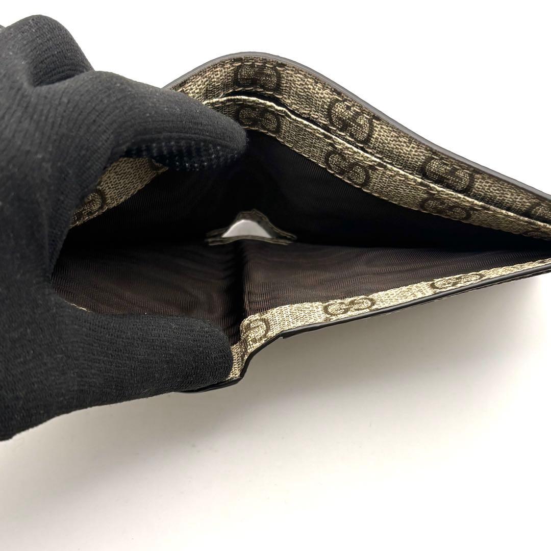 グッチ 二つ折り財布 マーモント GGスプリーム カードケース お札入れ