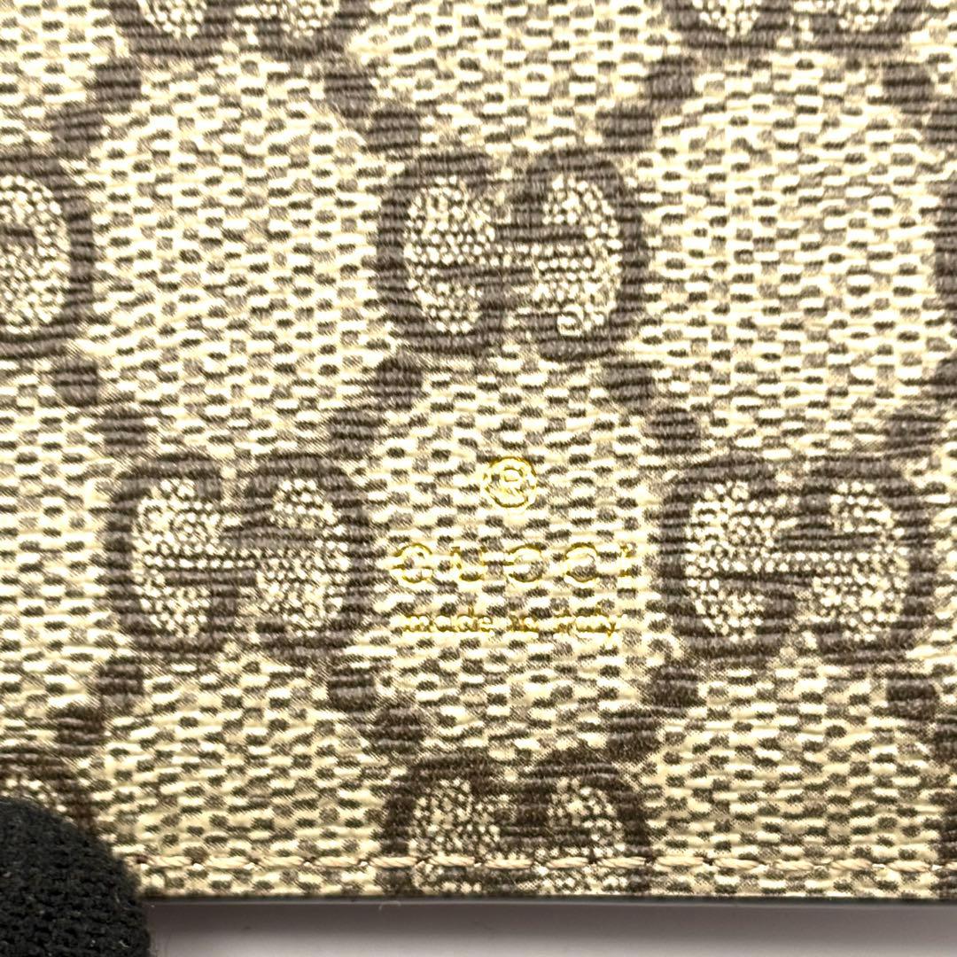 グッチ 二つ折り財布 マーモント GGスプリーム カードケース お札入れ