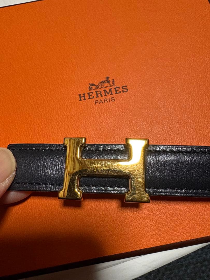 エルメス　Ｈバックル コンスタンスリバーシブルベルト　75