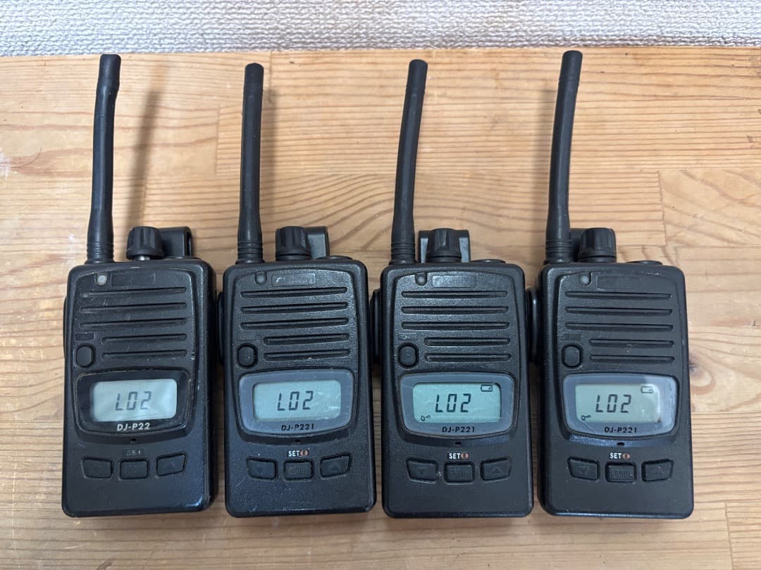 超お得★アルインコ DJ-P221 充電器／icomイヤホン★4台セット