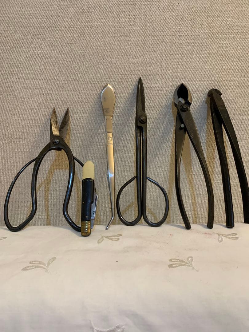 高級盆栽道具セット　6種類　ケース付き！　中古