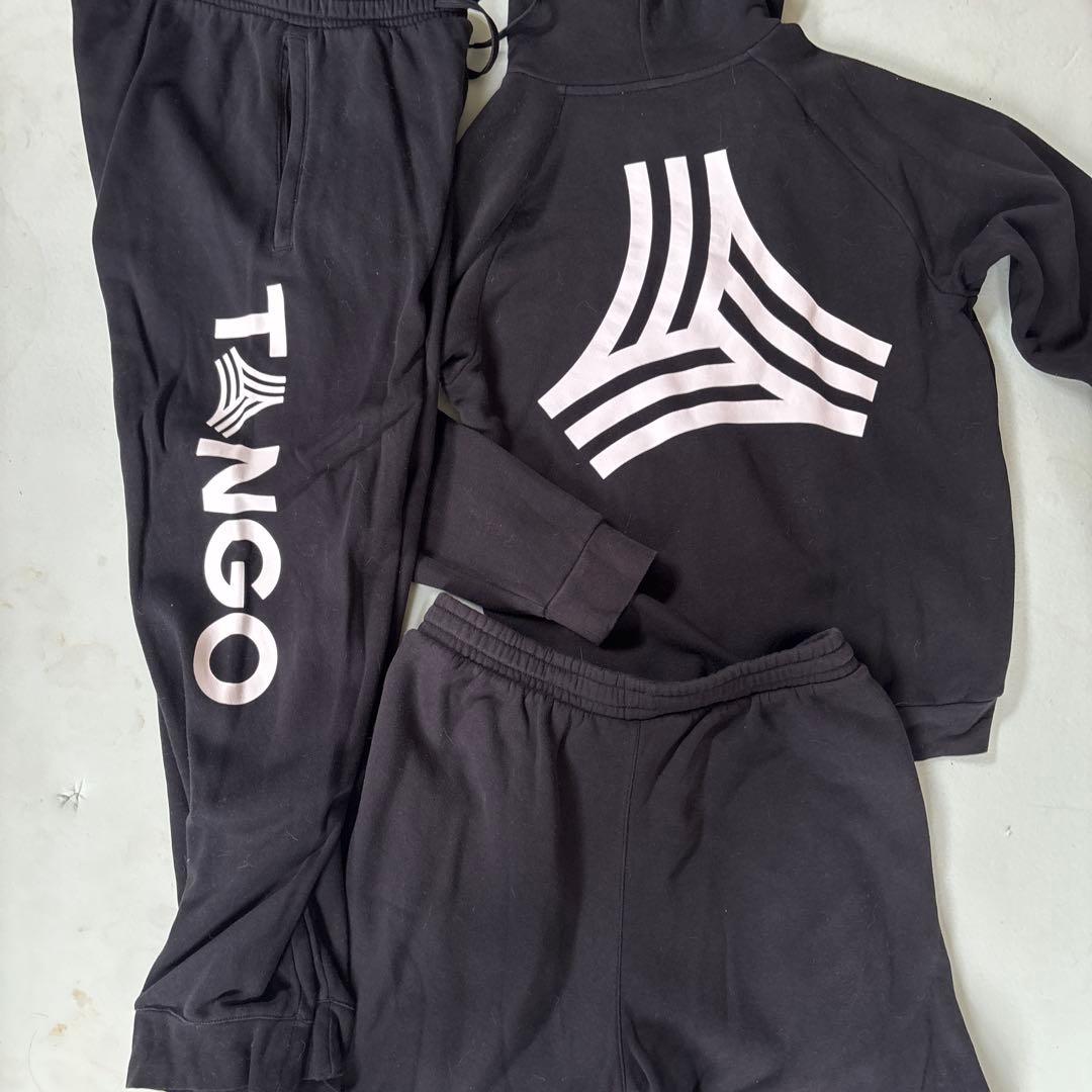 値下げ！adidas TANGO ジャージ上下セット ブラック3点セット