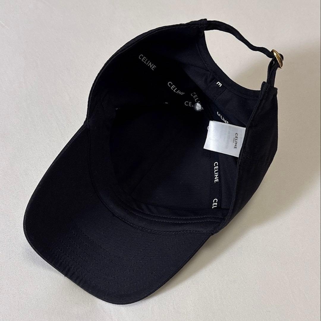 あんしん鑑定　CELINE ブラック ベースボールキャップ 帽子