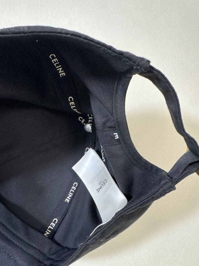 あんしん鑑定　CELINE ブラック ベースボールキャップ 帽子