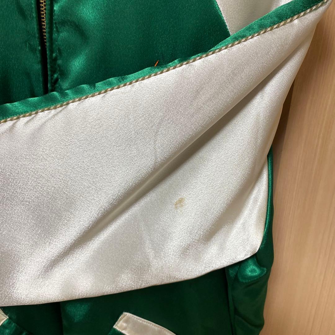 rotarパンダ刺繍 スカジャン 緑と白