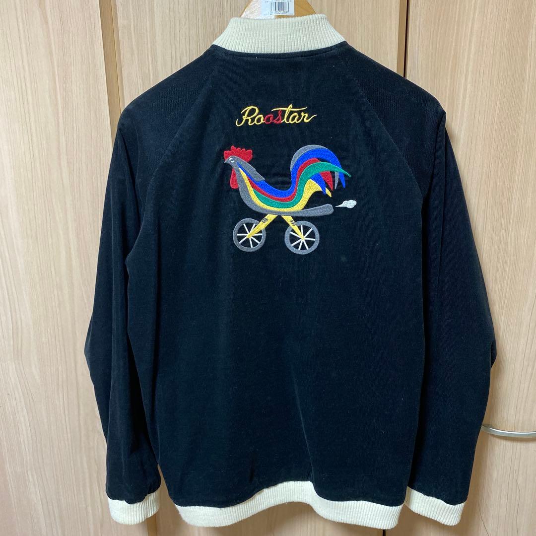 rotarパンダ刺繍 スカジャン 緑と白