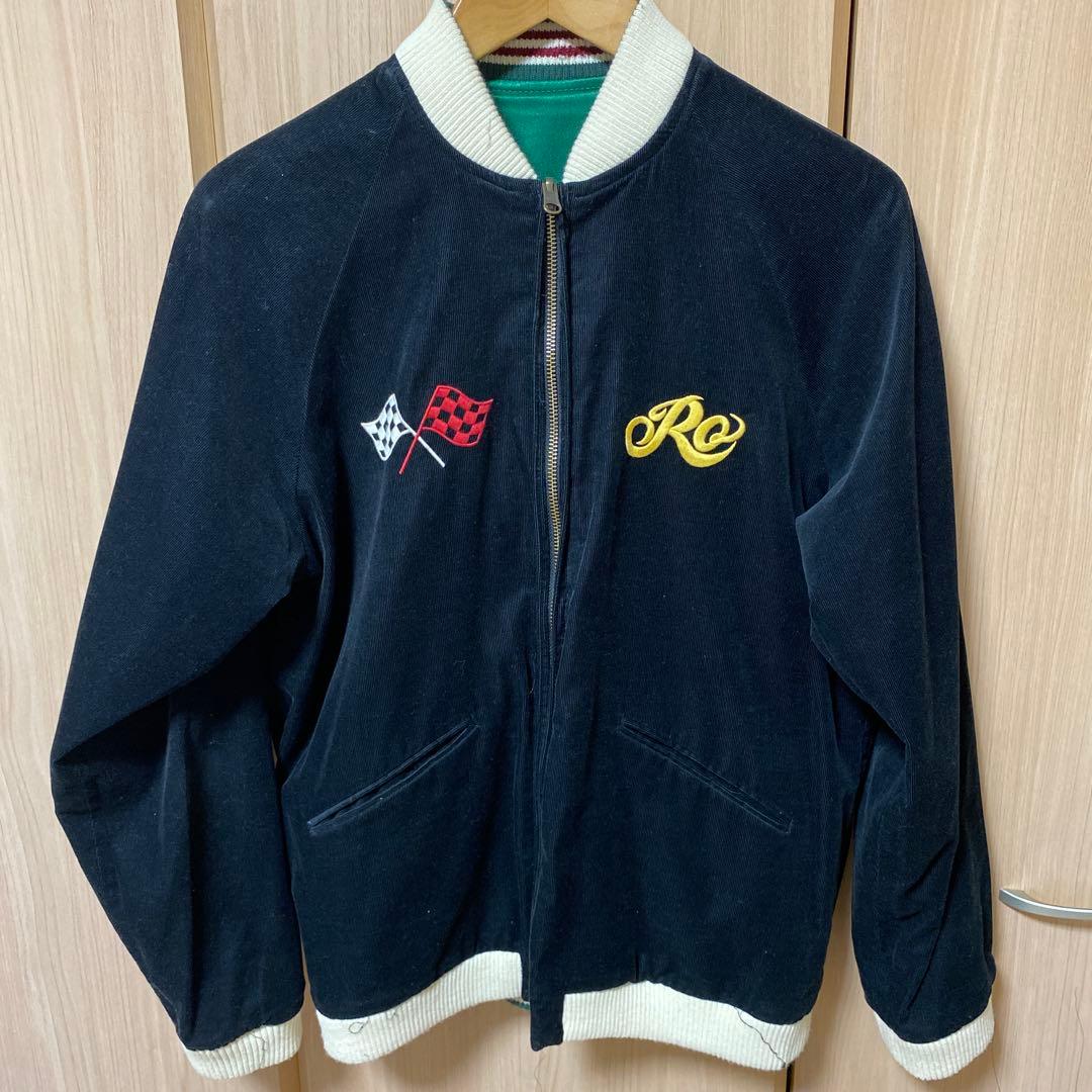 rotarパンダ刺繍 スカジャン 緑と白