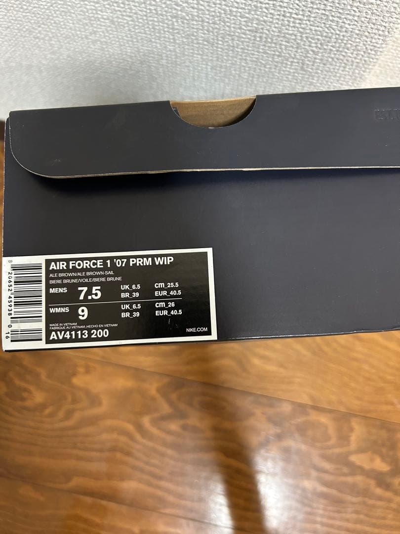 靴 NIKE Carhartt AIR FORCE1 07PRM WIP/25.5